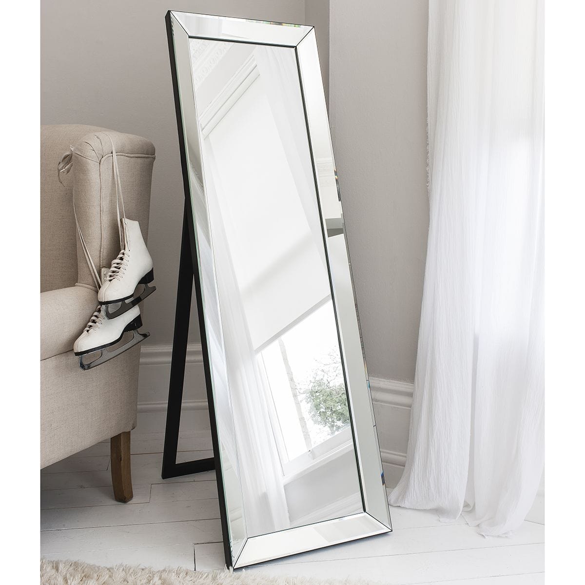 Bodhi Sleeping Cubert Cheval Freestanding Mirror 61'' x 19'' House of Isabella UK