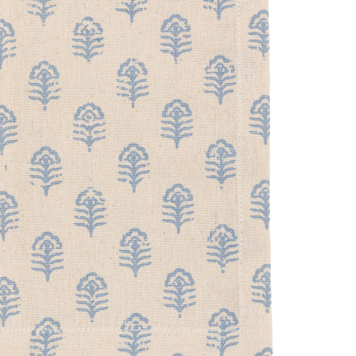 Bodhi Sleeping Fleur Floral Stamp Napkins Blue 4pk House of Isabella UK