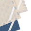 Bodhi Sleeping Fleur Floral Stamp Tea Towel Blue 3pk House of Isabella UK