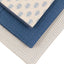Bodhi Sleeping Fleur Floral Stamp Tea Towel Blue 3pk House of Isabella UK