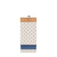 Bodhi Sleeping Fleur Floral Stamp Tea Towel Blue 3pk House of Isabella UK