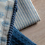 Bodhi Sleeping Fleur Floral Stamp Tea Towel Blue 3pk House of Isabella UK