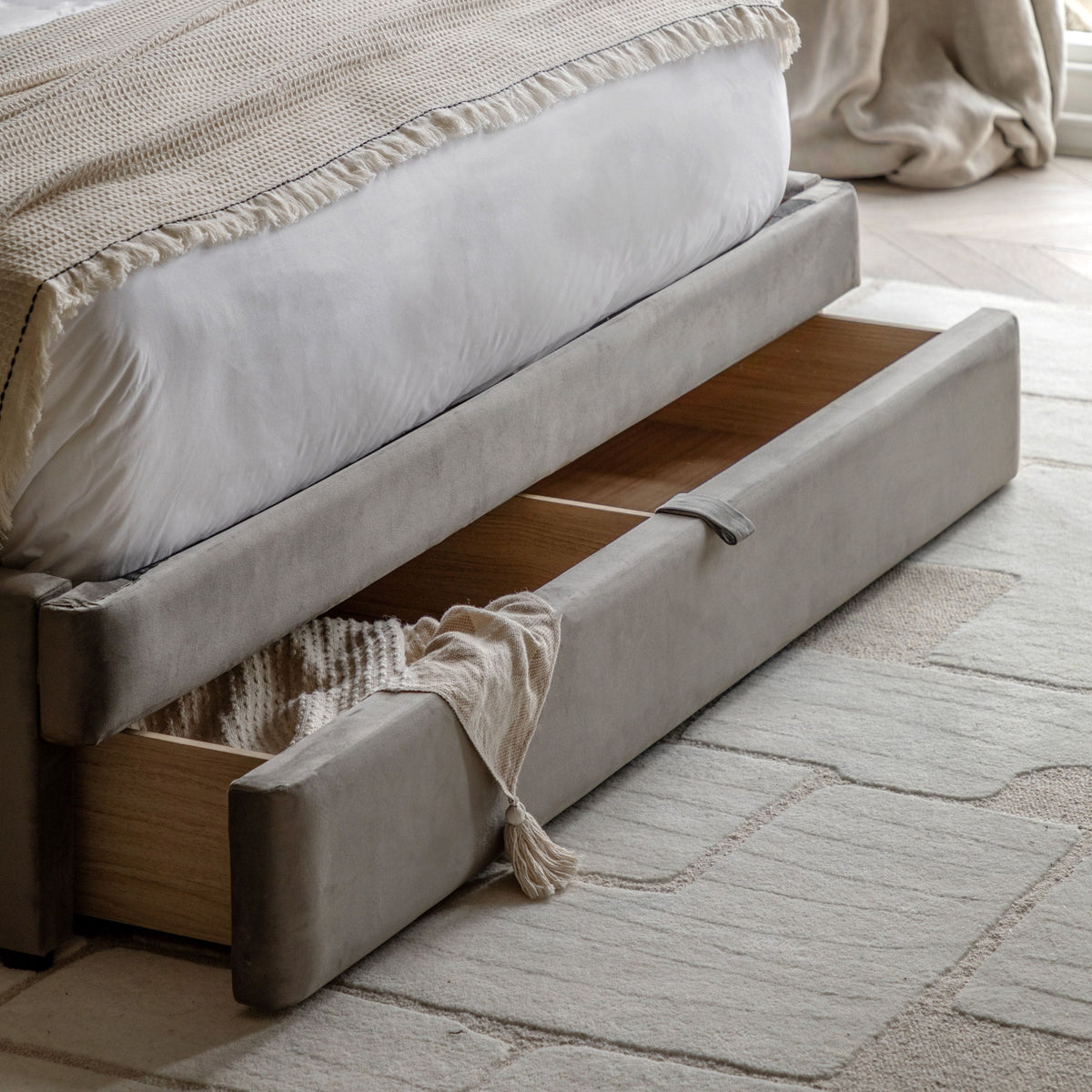 Hale Double Bed Taupe.