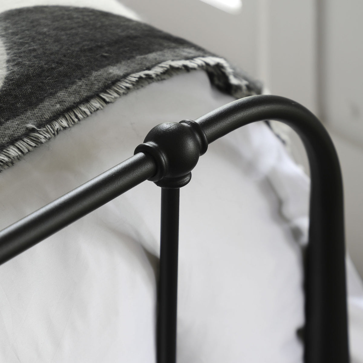 Loughton Double Bedstead Black.