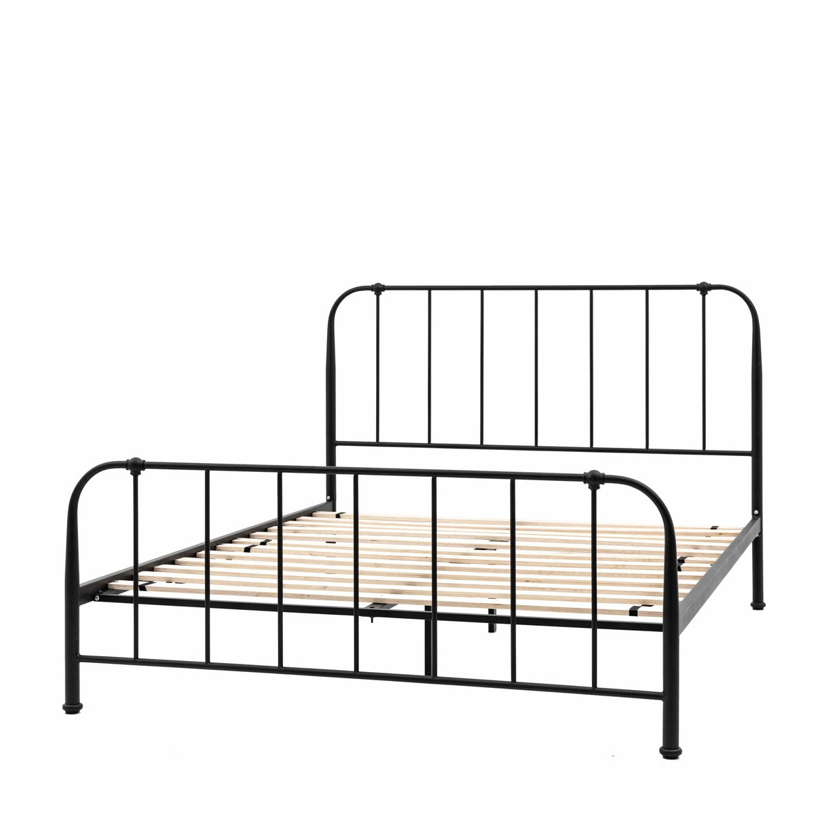 Loughton Double Bedstead Black.