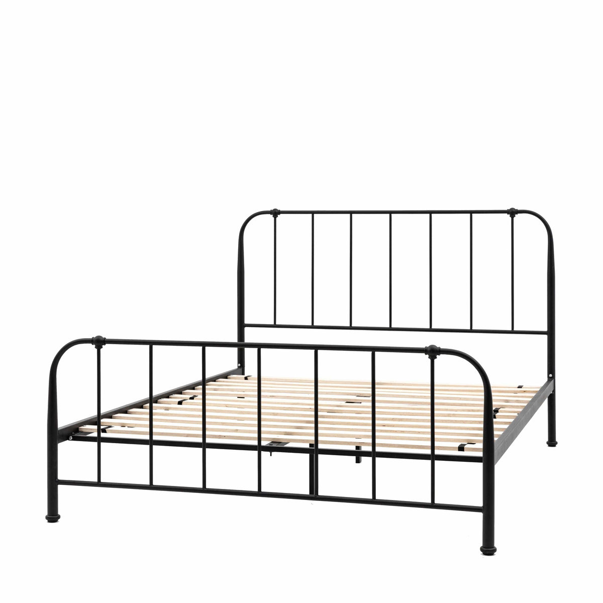 Loughton King Bedstead Black.