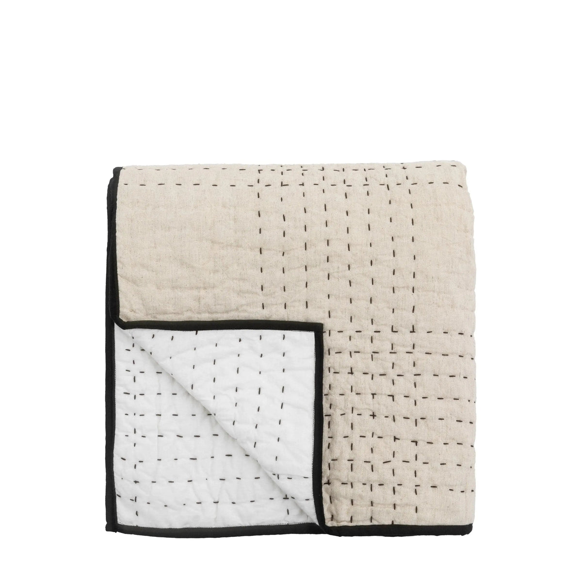 Bodhi Sleeping Matrix Bedspread Beige House of Isabella UK