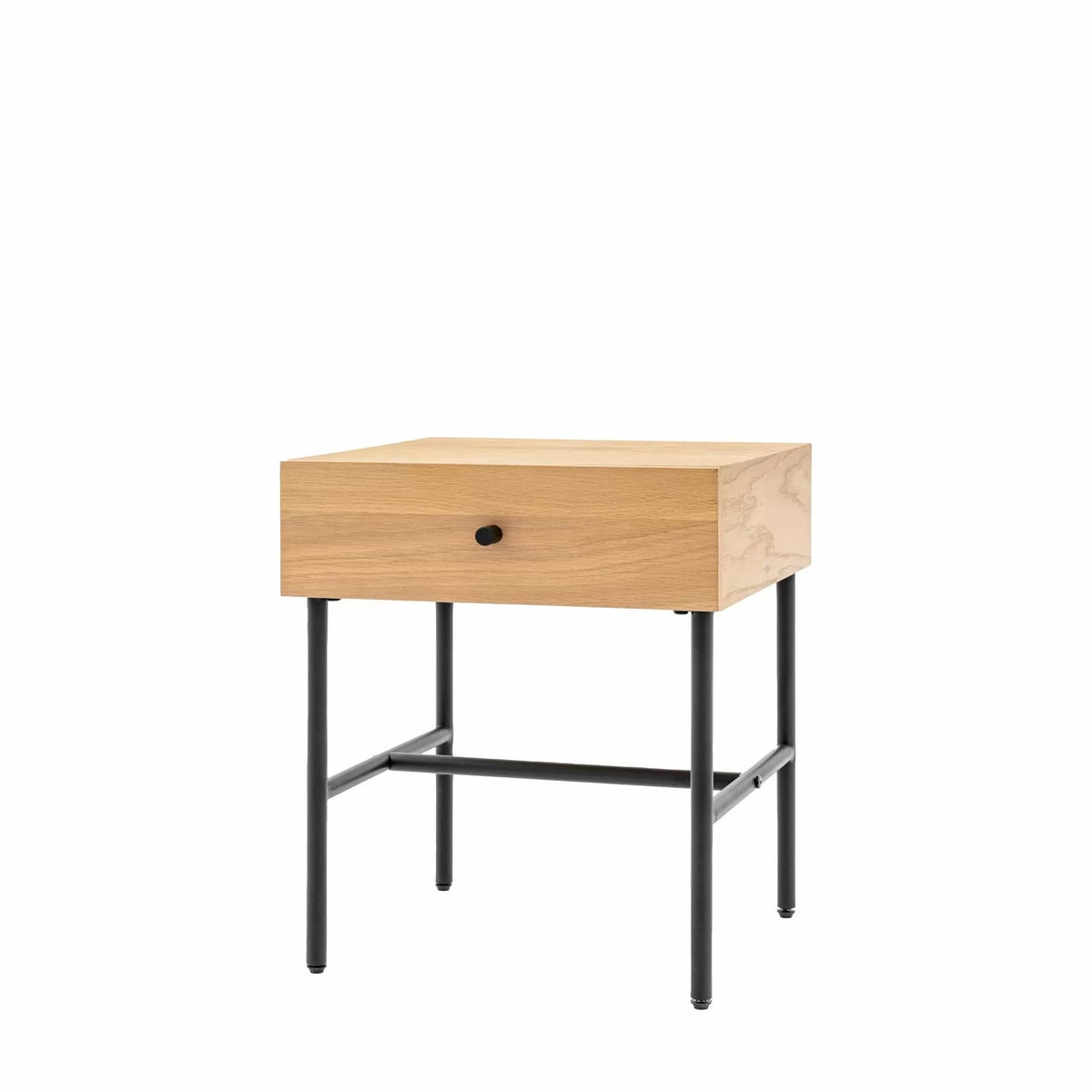 Netham 1 Drawer Bedside Natural 400x400x500mm.