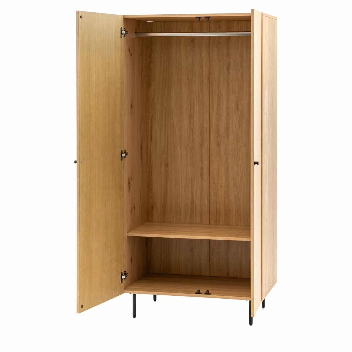Netham 2 Door Wardrobe Natural 520x850x1780mm.