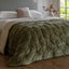 Bodhi Sleeping Opulent Velvet Bedspread Green House of Isabella UK