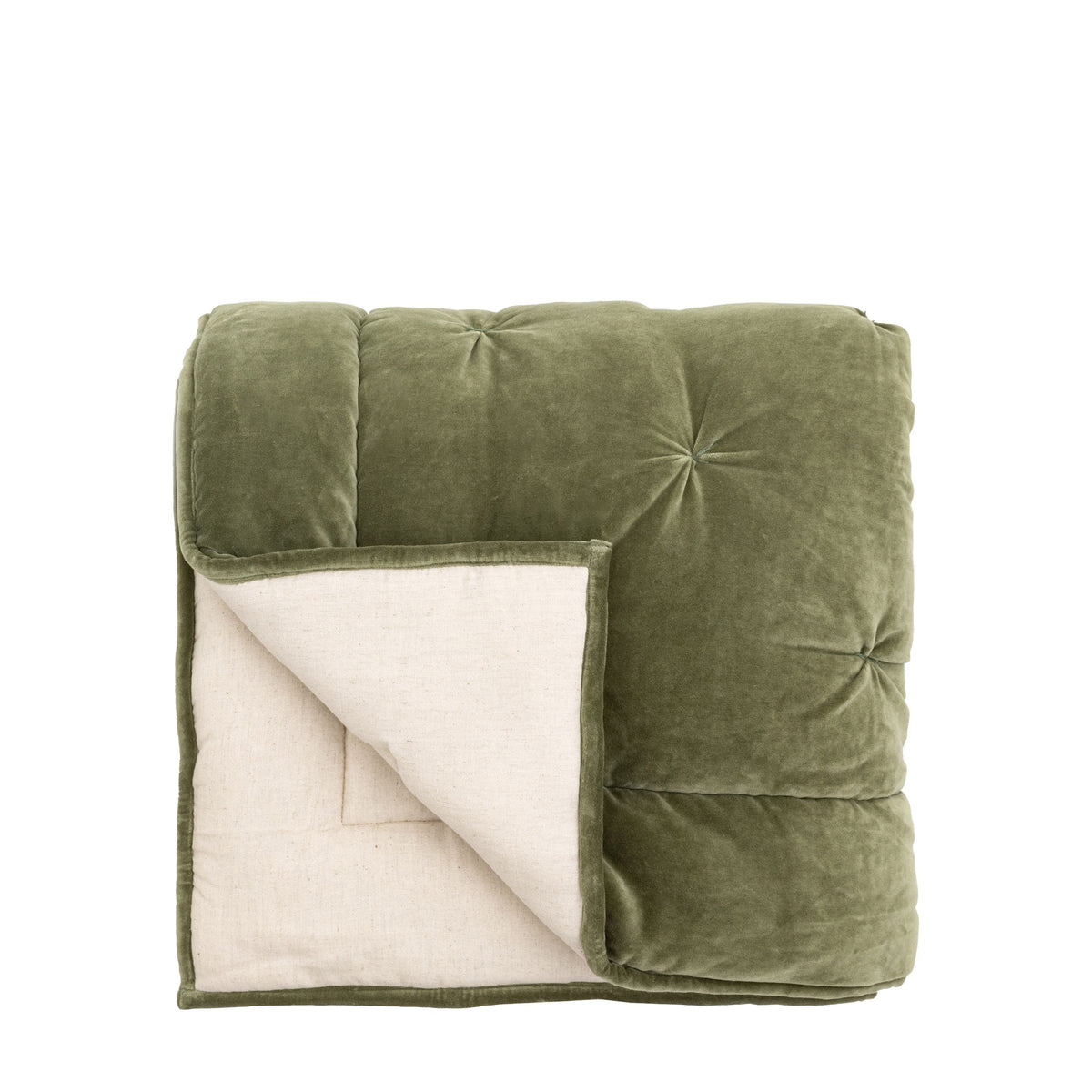 Bodhi Sleeping Opulent Velvet Bedspread Green House of Isabella UK