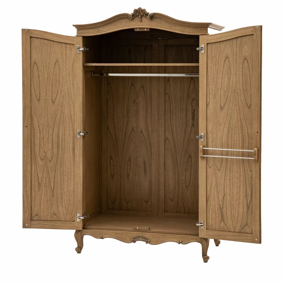 Pedwell 2 Door Wardrobe Weathered 2050x1190x650mm.