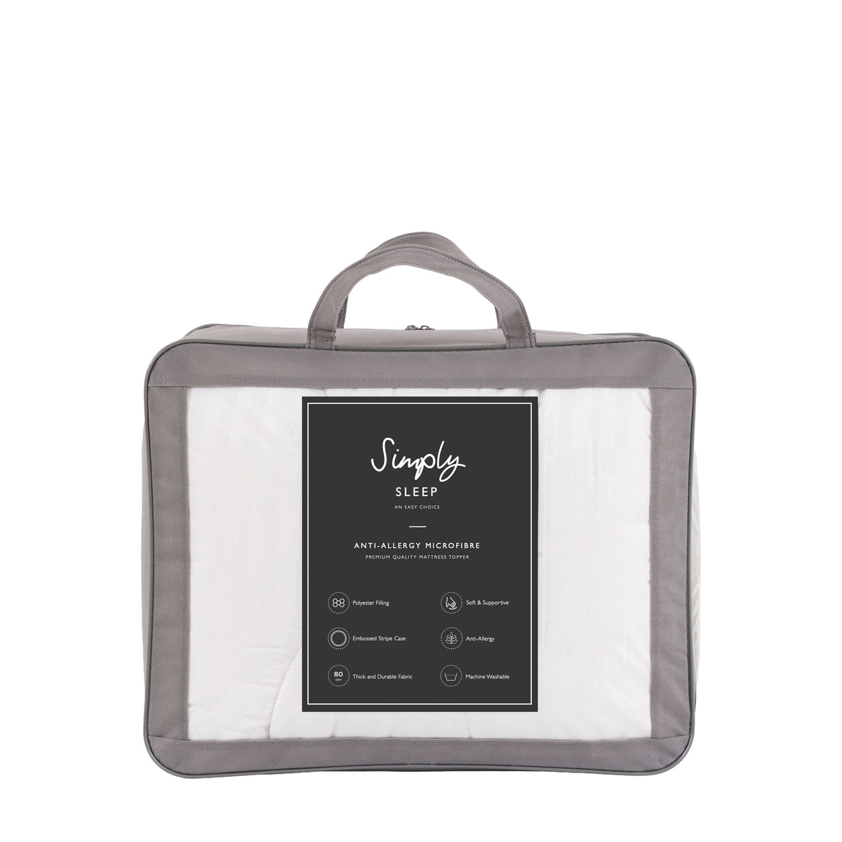 Bodhi Sleeping Simply Sleep Anti Allergy Mattress Topper Double House of Isabella UK