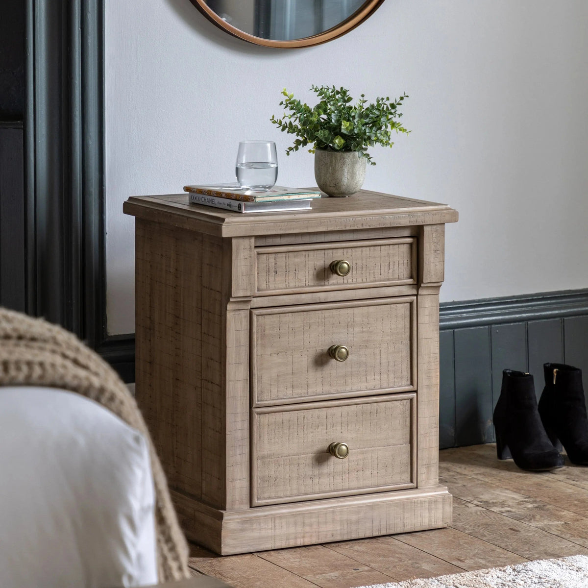 Bodhi Sleeping Vanguard 3 Drawer Bedside House of Isabella UK