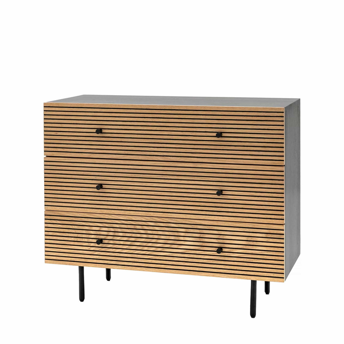 Woollard 3 Drawer Chest 400x900x750mm.