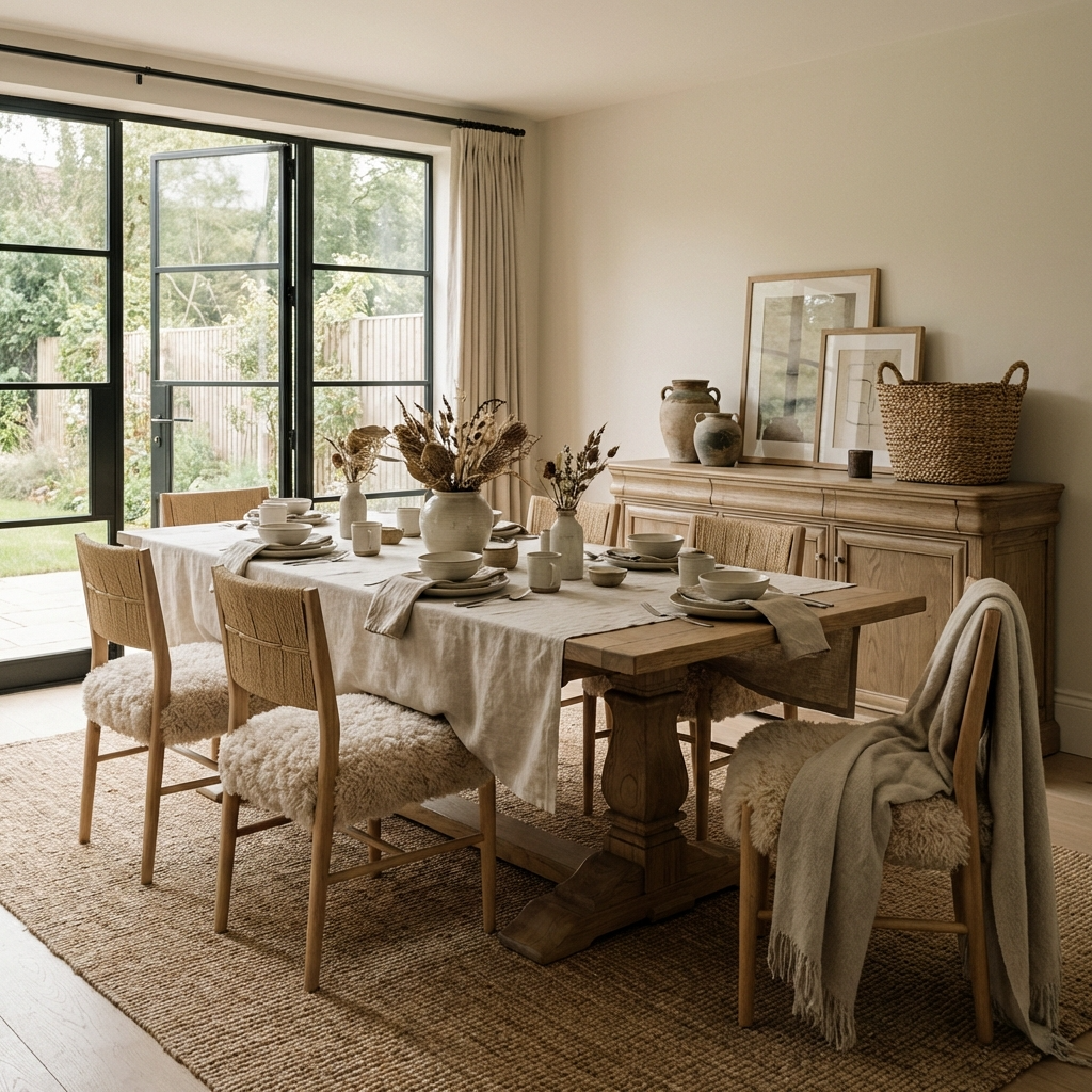 Bourton Dining Chair in Mongolian Fur