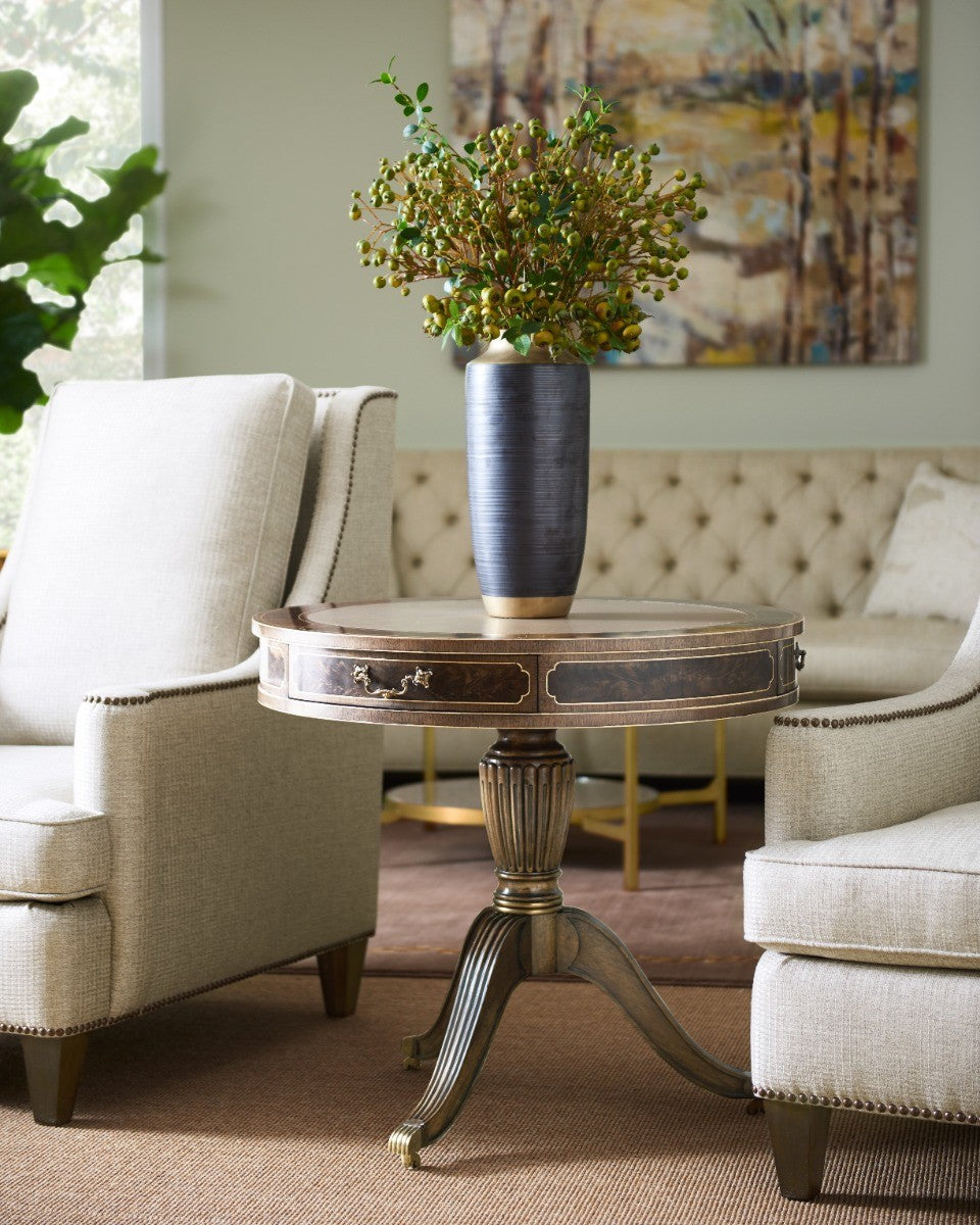 Drum Table Georgian - Bleached