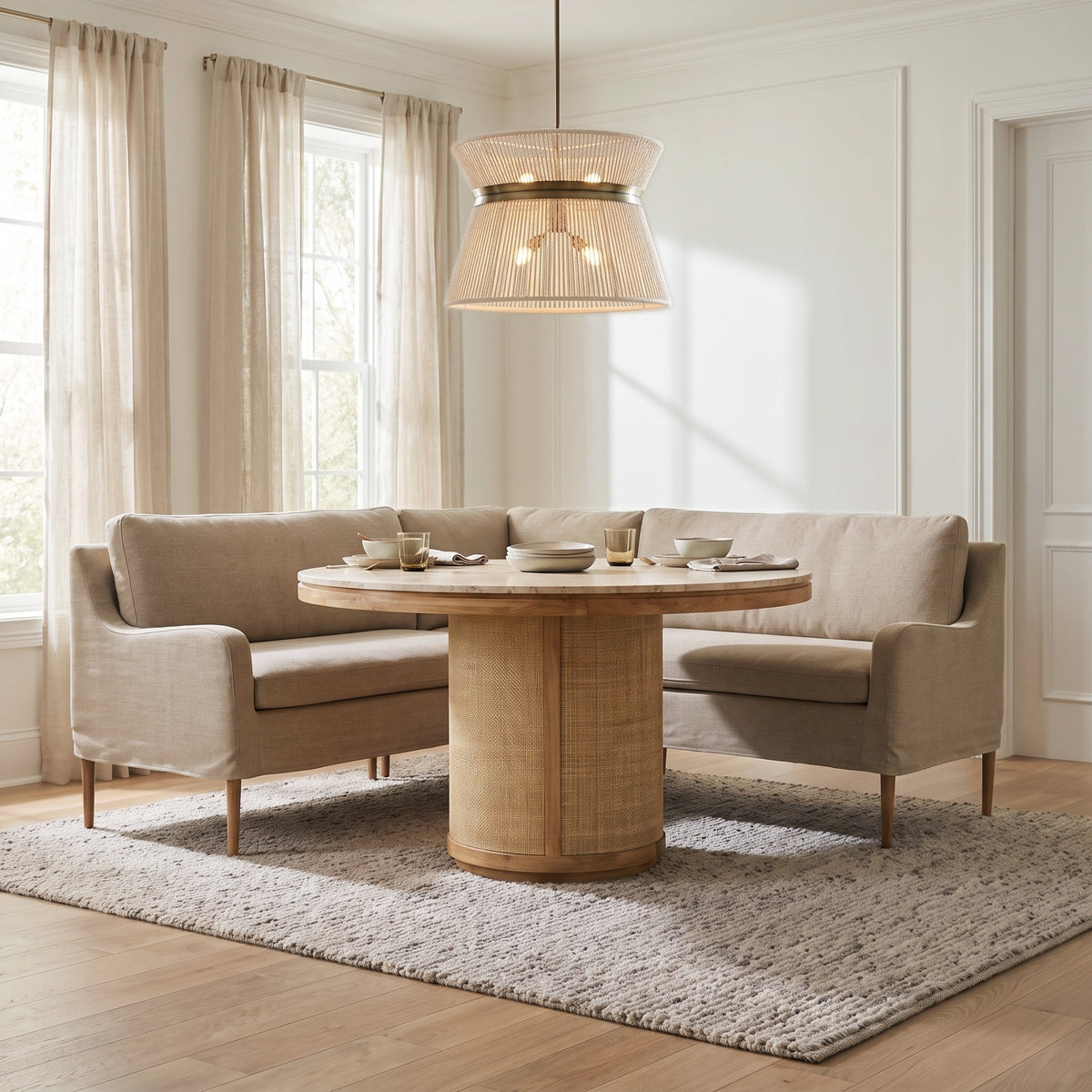 Pensham Upholstered Bench - Small Group