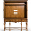Burl Walnut and Seaweed TV Cabinet