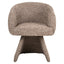 Dining chair Quiriro mocca linear swivel