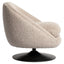 Lounge chair Nodo natural chunky swivel