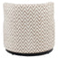 Lounge chair Franny sand chevron