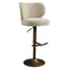 Bar stool Amely natural softweave swivel