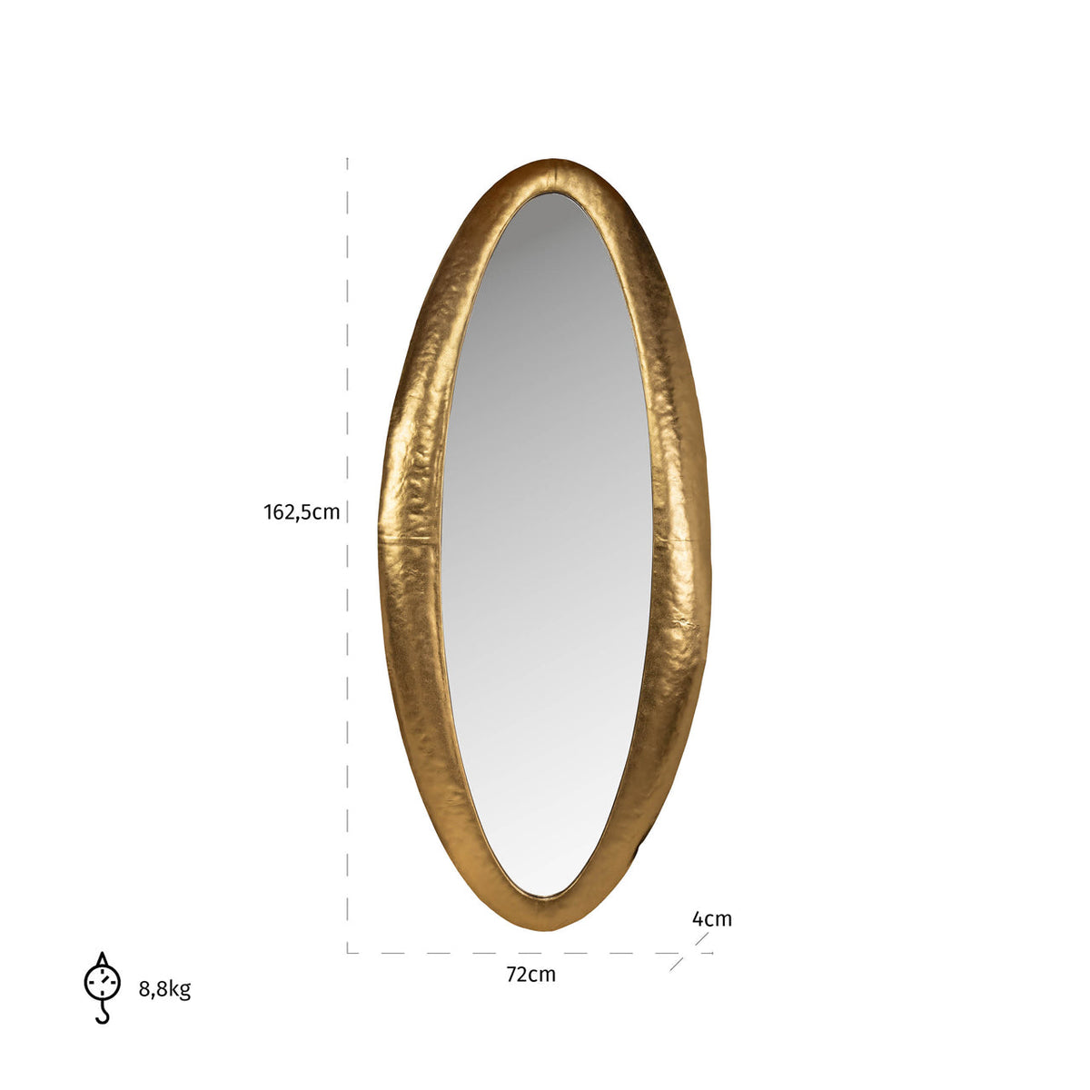 Mirror Belia gold