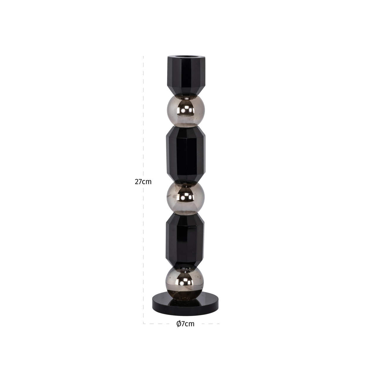 Candle holder Jessy black small