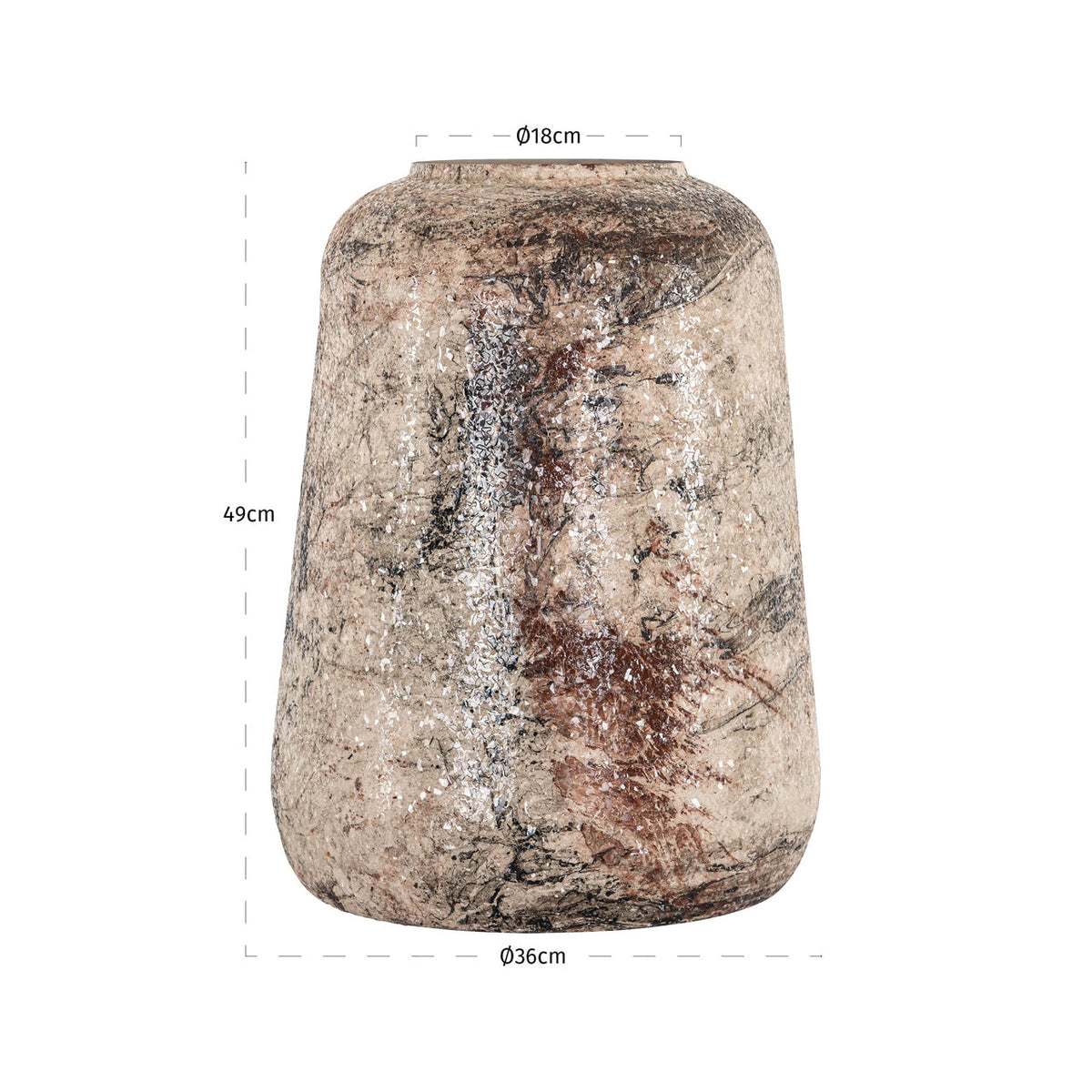 Vase Dena beige large