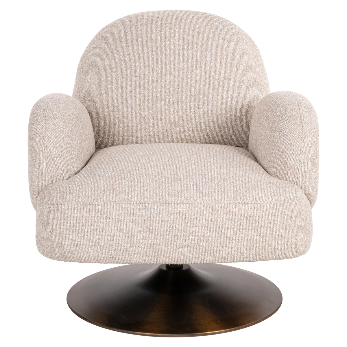 Lounge chair Kagney biscotti swivel