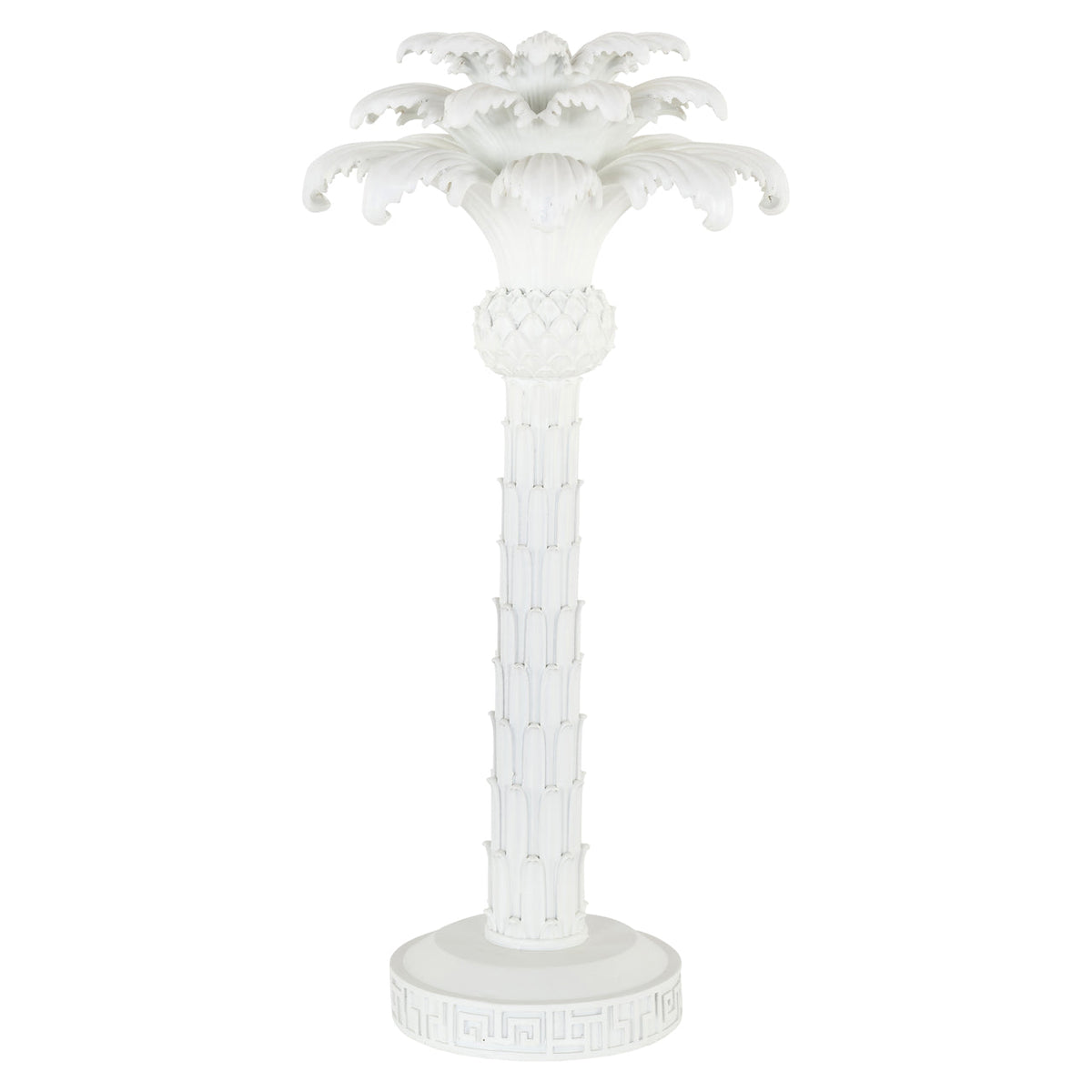 Candle holder Palma white large