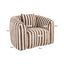 Lounge chair Luxandra stripes sand