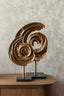 Decorative object Swirl brass antique large