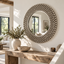 Gares Pewter Wall Mirror