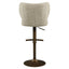 Bar stool Amely natural softweave swivel
