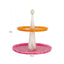 Cake plate Posy pink/orange