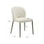 Dining chair Stacker  biscotti fire retardant (Set of 2)