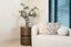 Sofa Emma cream fancy chaise longue