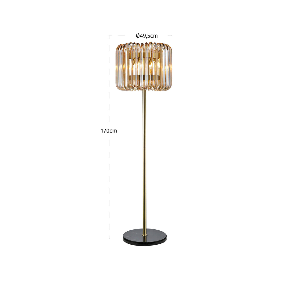 Floor lamp Channa bronze