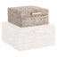Storage box Chalenny brown small