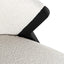 Lounge chair Mia white bouclé