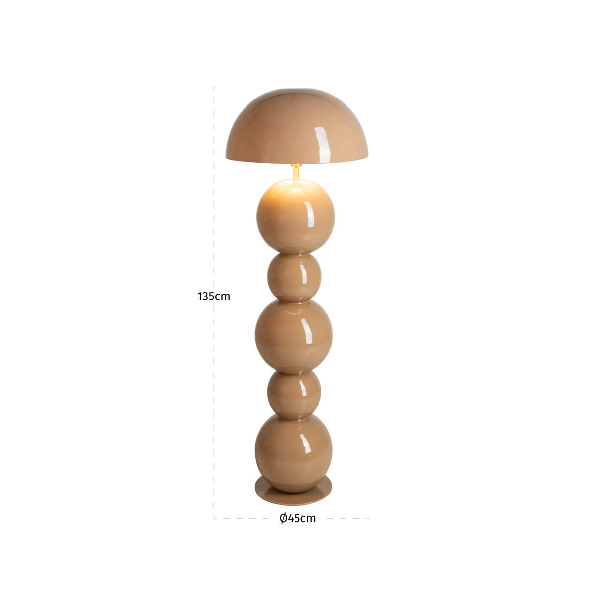 Floor lamp Hasden mocha mousse