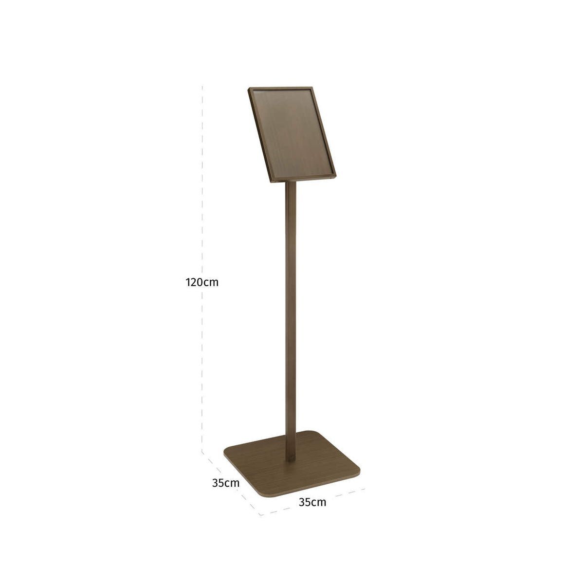 Promo material Richmond brushed gold display stand 