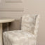 Dining chair Lorain beige graffic on wheels
