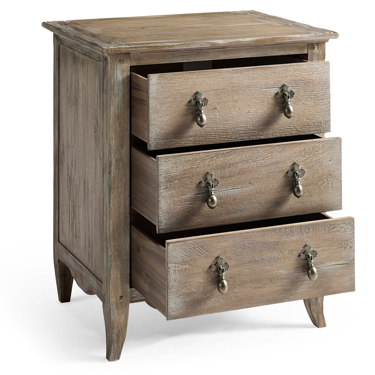 Caldera Three Drawer Bedside Table