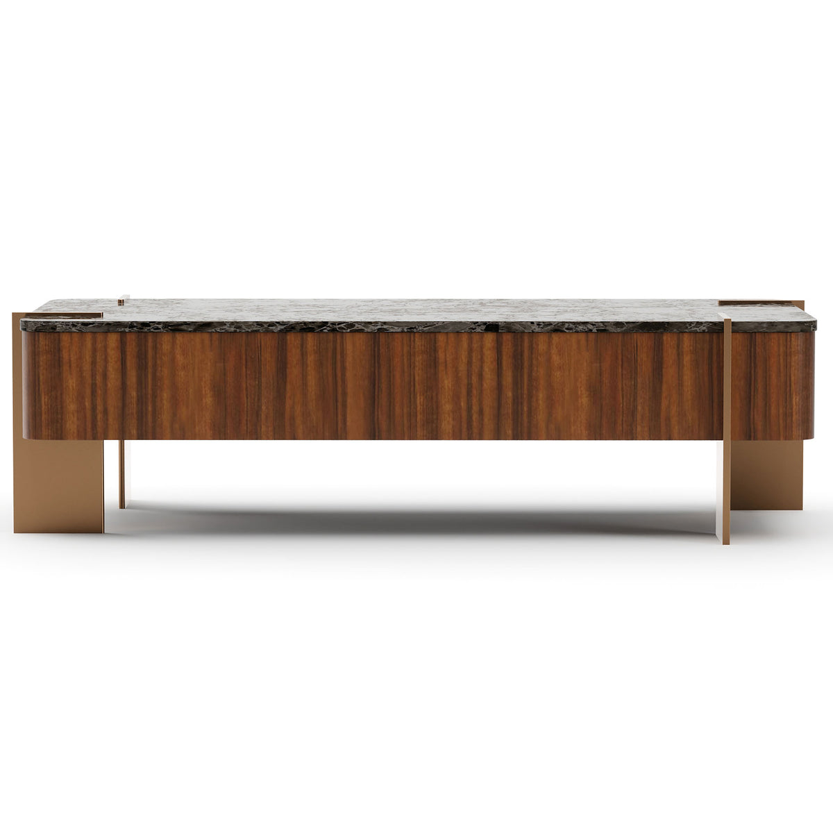 Altura Rectangular Coffee Table with Stone Top