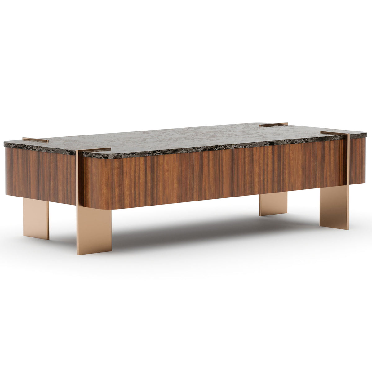 Altura Rectangular Coffee Table with Stone Top