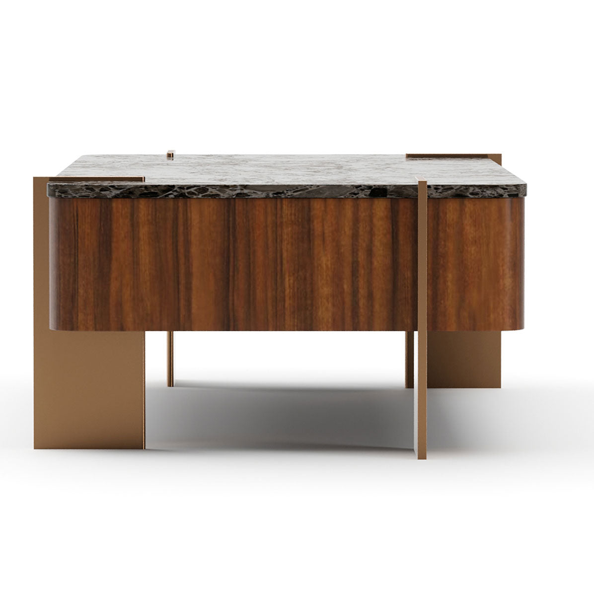 Altura Rectangular Coffee Table with Stone Top