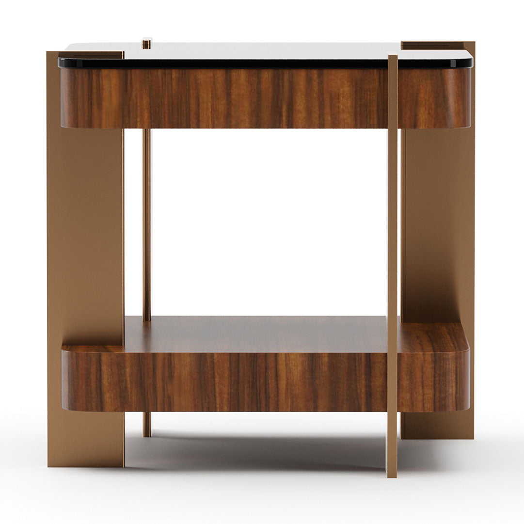 Altura Side Table with Glass Top